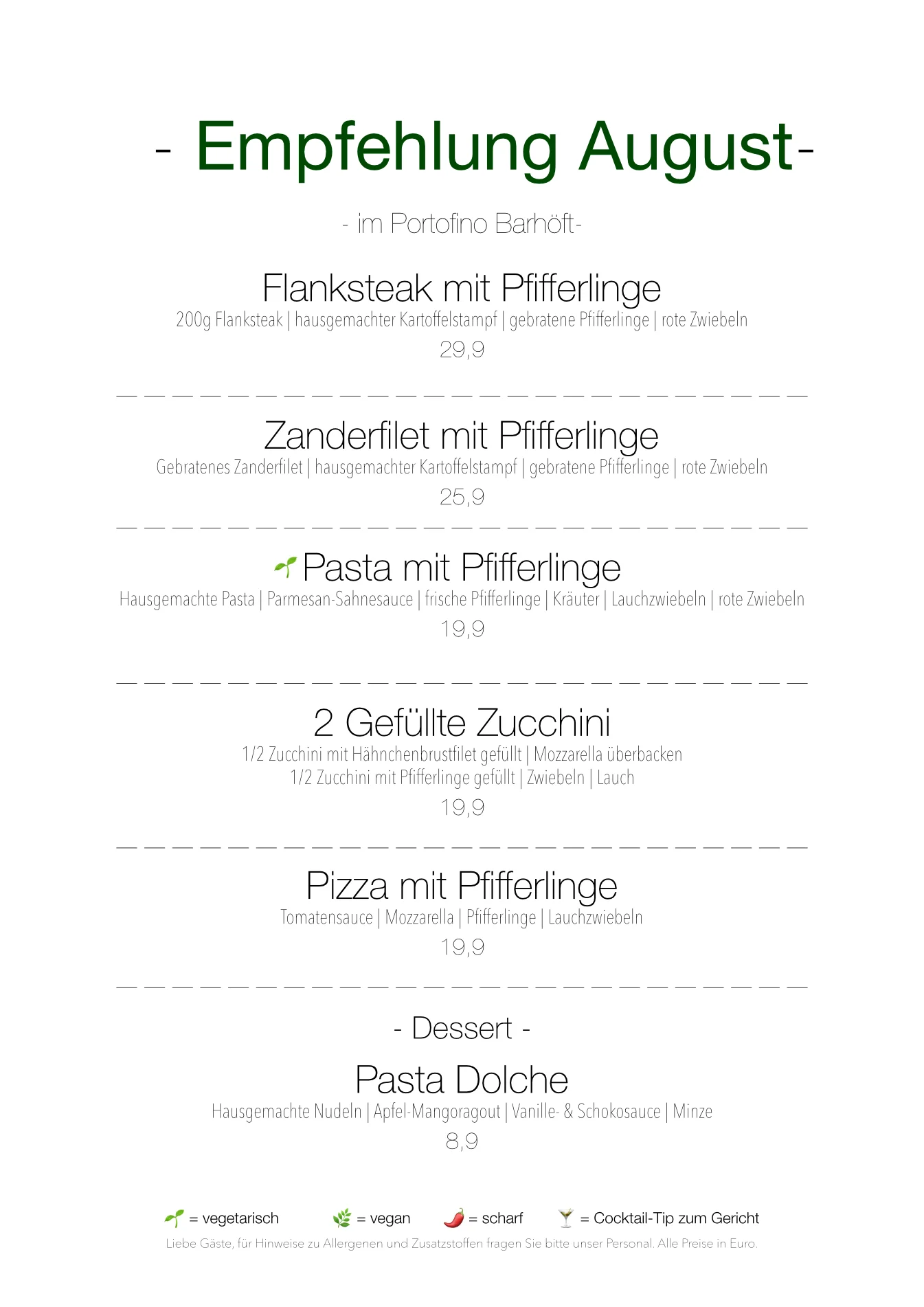 Empfehlung -Juli
